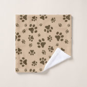 Country Bear pawのパターンタオルセット バスタオルセット (ウォッシュタオル)