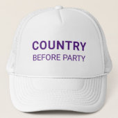 Country Before Party Political  キャップ (正面)