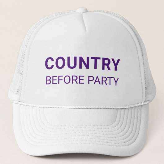Country Before Party Political  キャップ (正面)