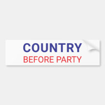 Country Before Party Political 