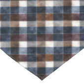 Country Blue Red White Grey Squares Christmas テーブルクロス (アングル)