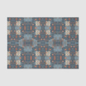 Country Blue Rust Rustic Farmhouse Customizable 薄葉紙 (正面)