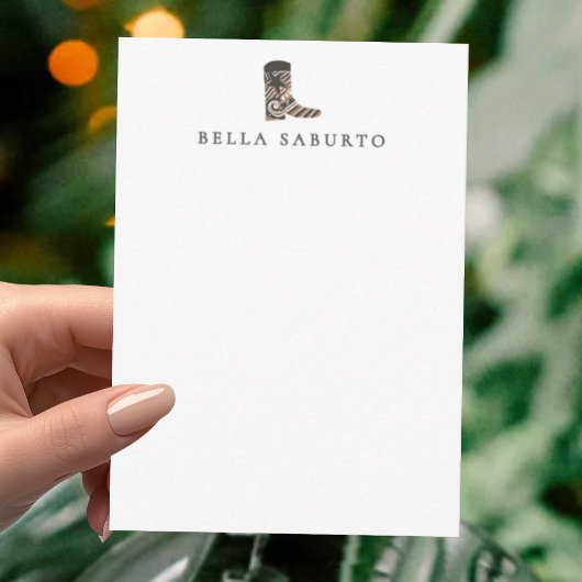 Country Boot Flat Note Card ノートカード