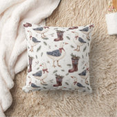 Country Boots Goose Christmas クッション (ブランケット)