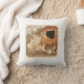 Country Boy with Chicken Pillow クッション (ブランケット)