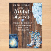 Country Bridal Shower Invitation  アクリル招待状 (正面)