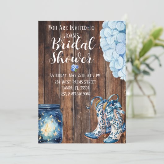 Country Bridal Shower Invitation  招待状 (スタンド正面)