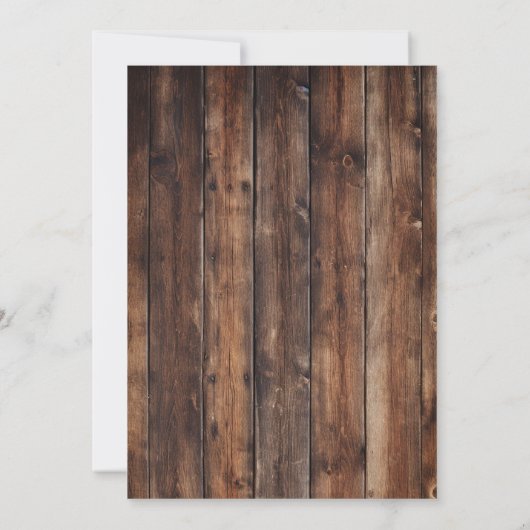 Country Bridal Shower Invitation  招待状 (裏面)