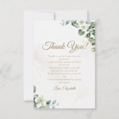Country Bridal Shower with Eucalyptus  サンキューカード (正面)