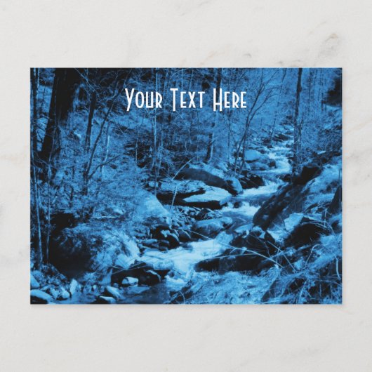 Country Brook自然カスタマイズ可能はがき ポストカード (正面)