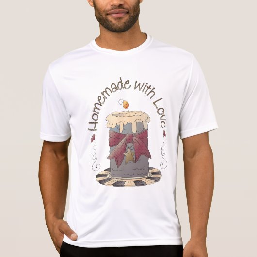 Country Candle Rustic Homemade with Love Tシャツ (正面)