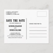 COUNTRY CHALKBOARD素朴日付ポストカードを保存 案内ポストカード (裏面)