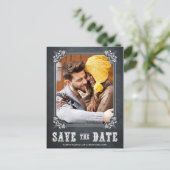 COUNTRY CHALKBOARD素朴日付ポストカードを保存 案内ポストカード (スタンド正面)