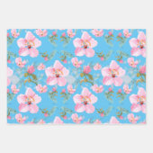 Country cherry blossom japanese ラッピングペーパーシート (正面2)