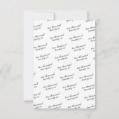 Country Chic Cowgirl Boots and Cap Graduation サンキューカード (裏面)