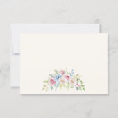 Country chic pastel and cream  Wedding RSVP  (裏面)