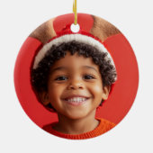 Country Christmas Cowboy Boot Illustration Gift セラミックオーナメント (裏面)