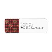 Country Christmas Return Address Label ラベル (正面)