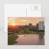 Country Club at sunset, Aventura，フロリダ ポストカード (正面/裏面)