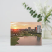 Country Club at sunset, Aventura，フロリダ ポストカード (スタンド正面)