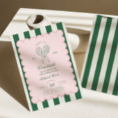 Country Club Court Side Racquet Tennis Birthday 招待状