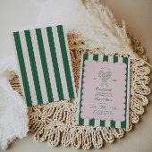 Country Club Court Side Racquet Tennis Birthday 招待状