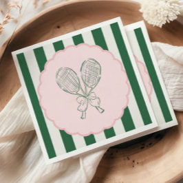 Country Club Courtside Racquet Tennis Birthday スタンダードカクテルナプキン