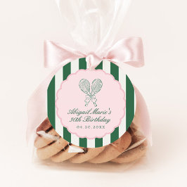 Country Club Courtside Racquet Tennis Birthday フェイバータグ