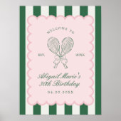 Country Club Courtside Racquet Tennis Welcome ポスター (正面)