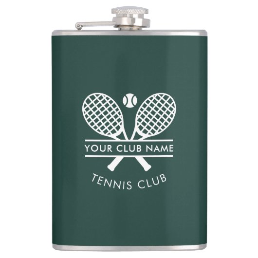 Country Club Name Tennis Team Coach Custom フラスク (正面)