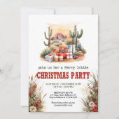 Country Cowboy Christmas Party Invitation 招待状 (正面)