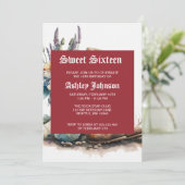 Country Cowgirl Boots Flower Hat Texas 招待状 (スタンド正面)