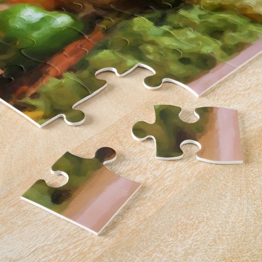 Country Fair野菜絵画の写真の追加 ジグソーパズル (側面)