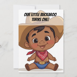 Country Farm Baby Birthday Invitation 招待状