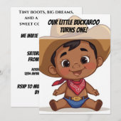 Country Farm Baby Birthday Invitation 招待状 (正面/裏面)