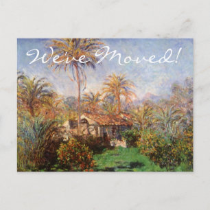 Country Farm by Claude Monet，住所の変更 案内ポストカード