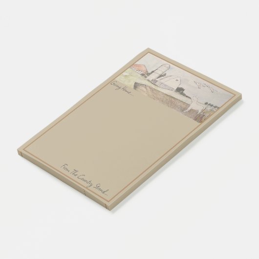 Country Farm Stand Notepad ポストイット (アングル)
