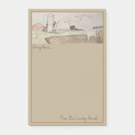Country Farm Stand Notepad ポストイット
