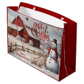 Country Farmhouse Christmas ラージペーパーバッグ (裏面アングル)