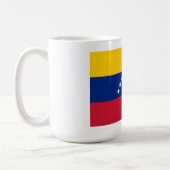 Country flag of Venezuela custom coffee mug コーヒーマグカップ (左)