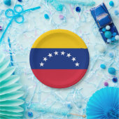 Country flag of Venezuela custom party plates ペーパープレート (パーティー)