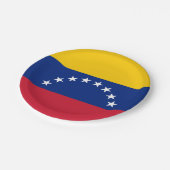 Country flag of Venezuela custom party plates ペーパープレート (アングル)