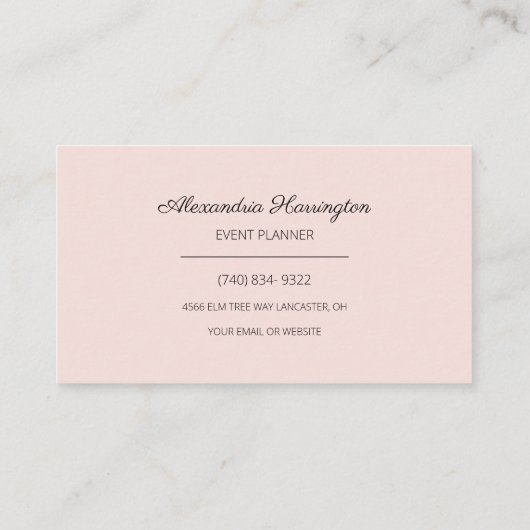 Country Floral 名刺 (裏面)