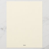 Country Flowers Border Stationery Paper レターヘッド (裏面)