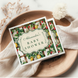Country Fruit Garden Baby Shower スタンダードカクテルナプキン