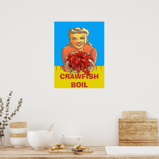 Country Gal Crawfish Boil,  Poster ポスター (キッチン)