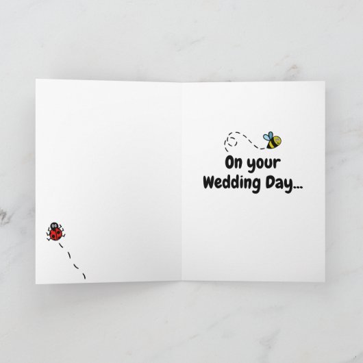 Country Garden Apple Tree Wedding カード (内部)