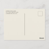 Country Garden Floral Bridal Shower Invitation  ポストカード (裏面)