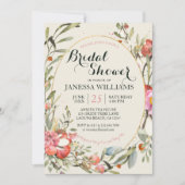 Country Garden Floral Bridal Shower Invitation  招待状 (正面)