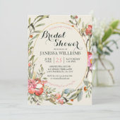 Country Garden Floral Bridal Shower Invitation  招待状 (スタンド正面)